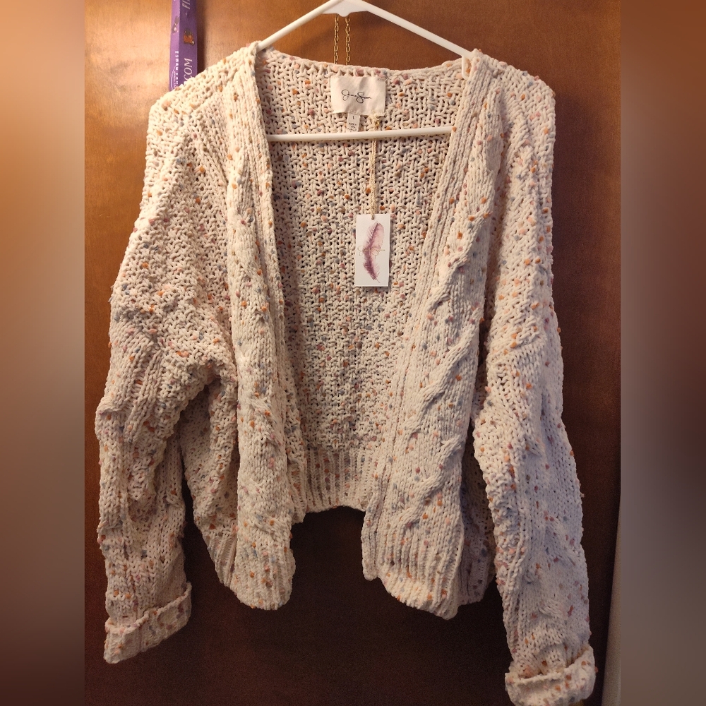 Chenille Open Front Cardigan